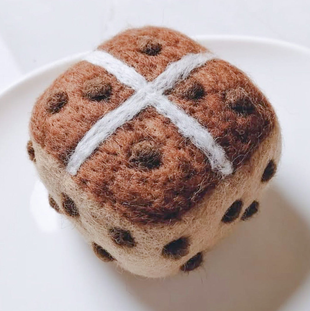 Felt Traditional Hot Cross Bun