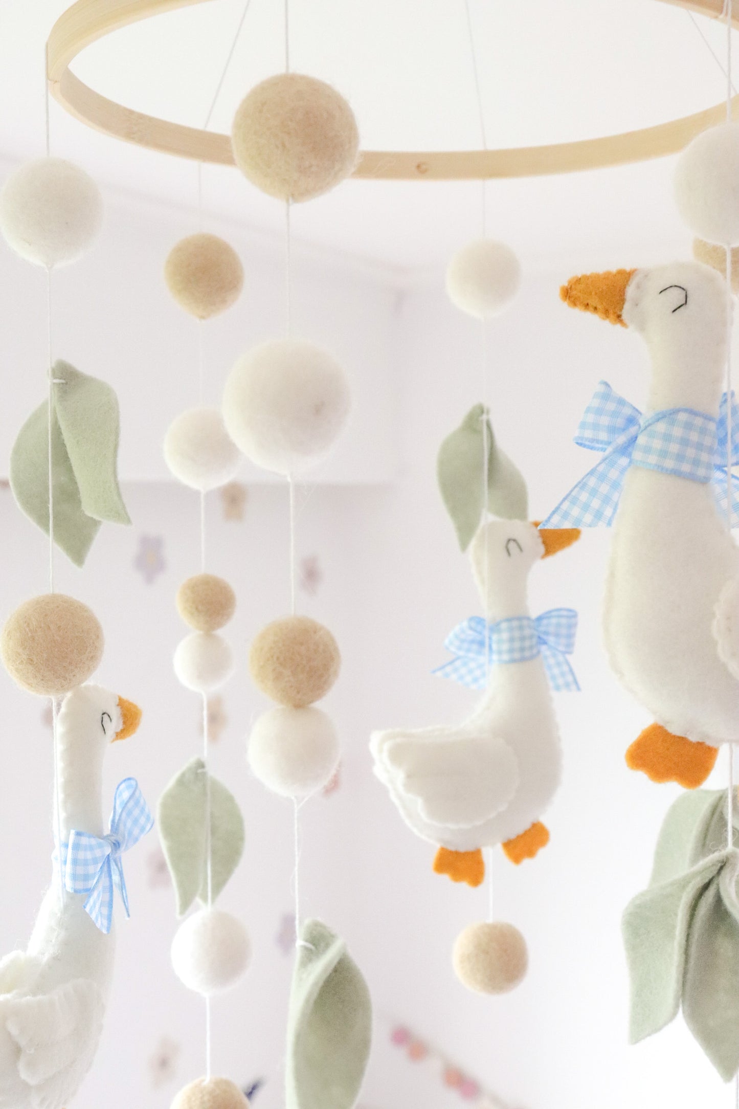 Felt Goose Baby Mobile