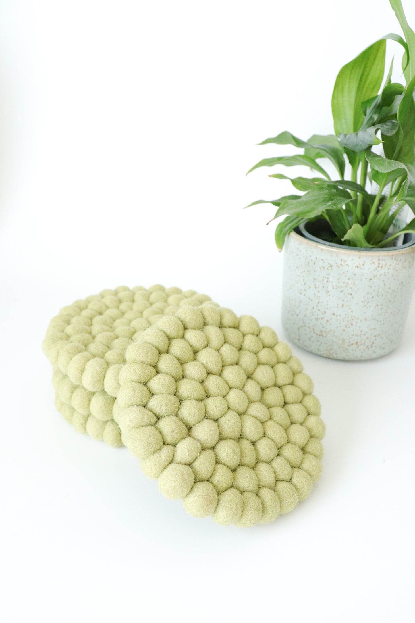 Felt Ball Coasters - Set of 4