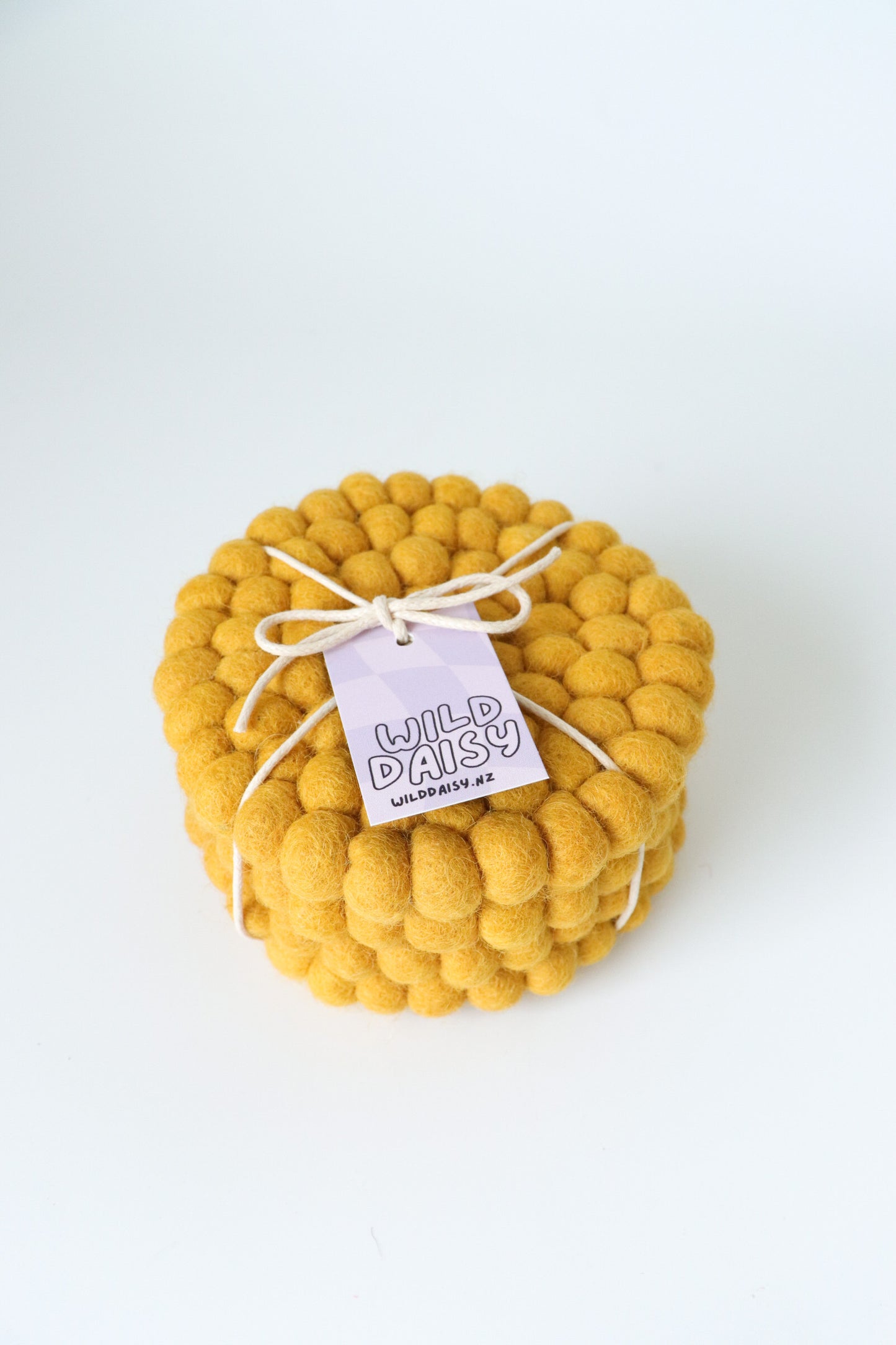Felt Ball Coasters - Set of 4