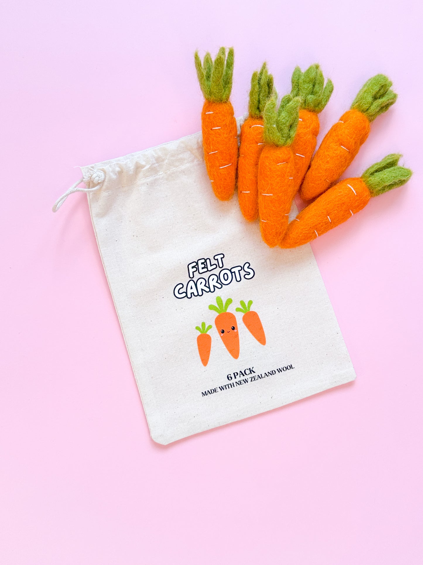 Felt Carrots