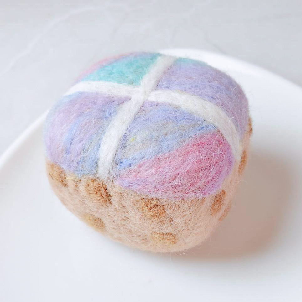 Felt Unicorn Hot Cross Bun