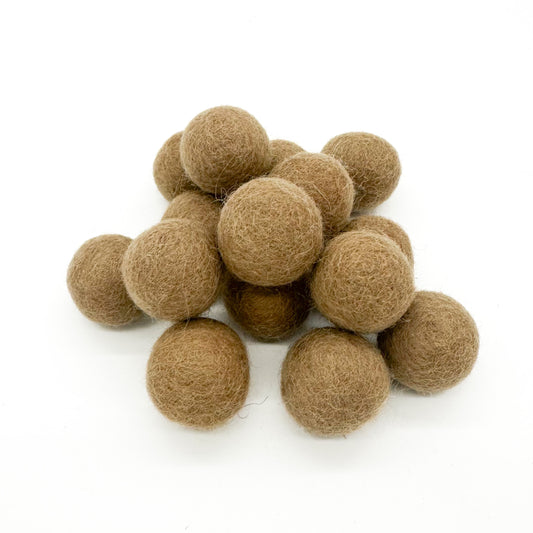 TAN FELT BALL (50)