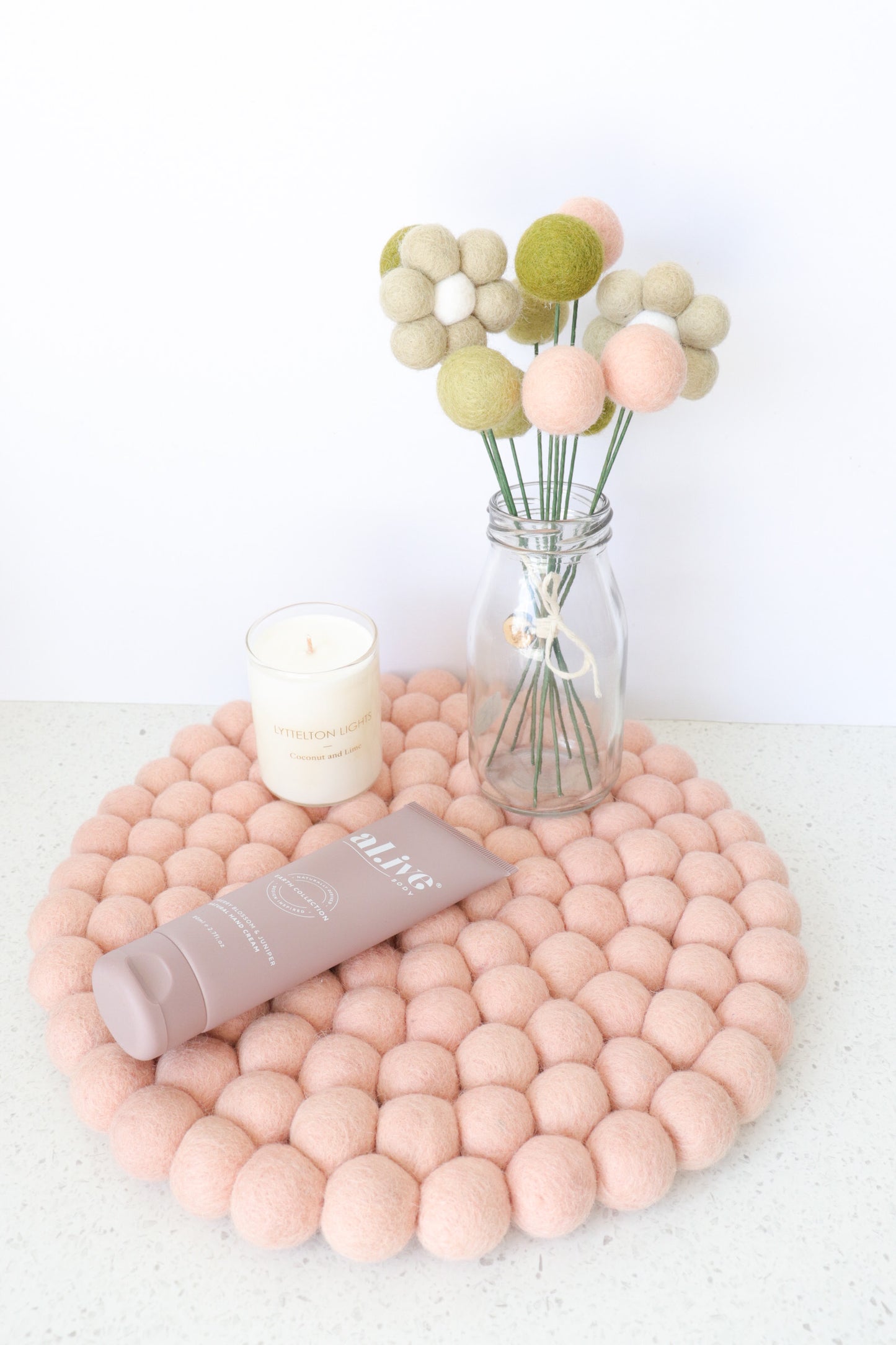 Sage Felt Ball Bouquet
