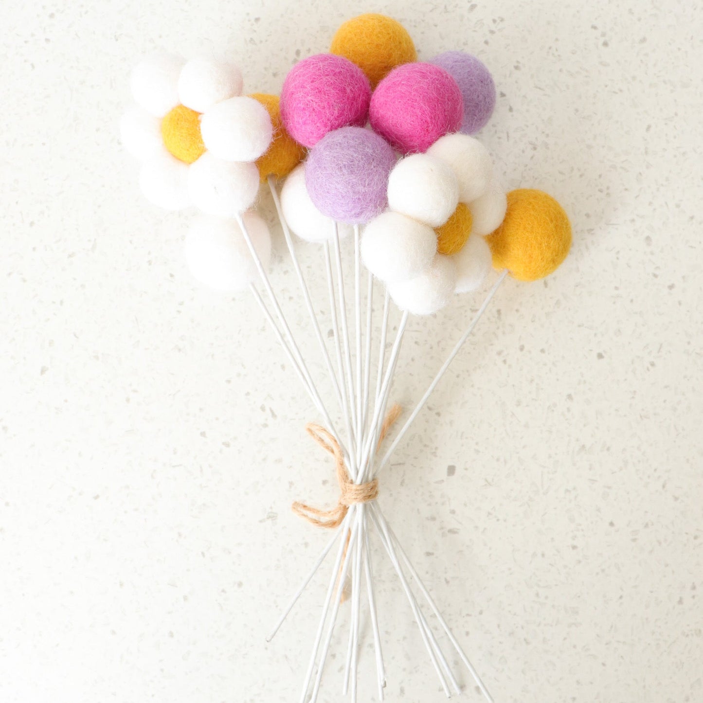 Spring Felt Ball Bouquet