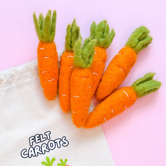 Felt Carrots