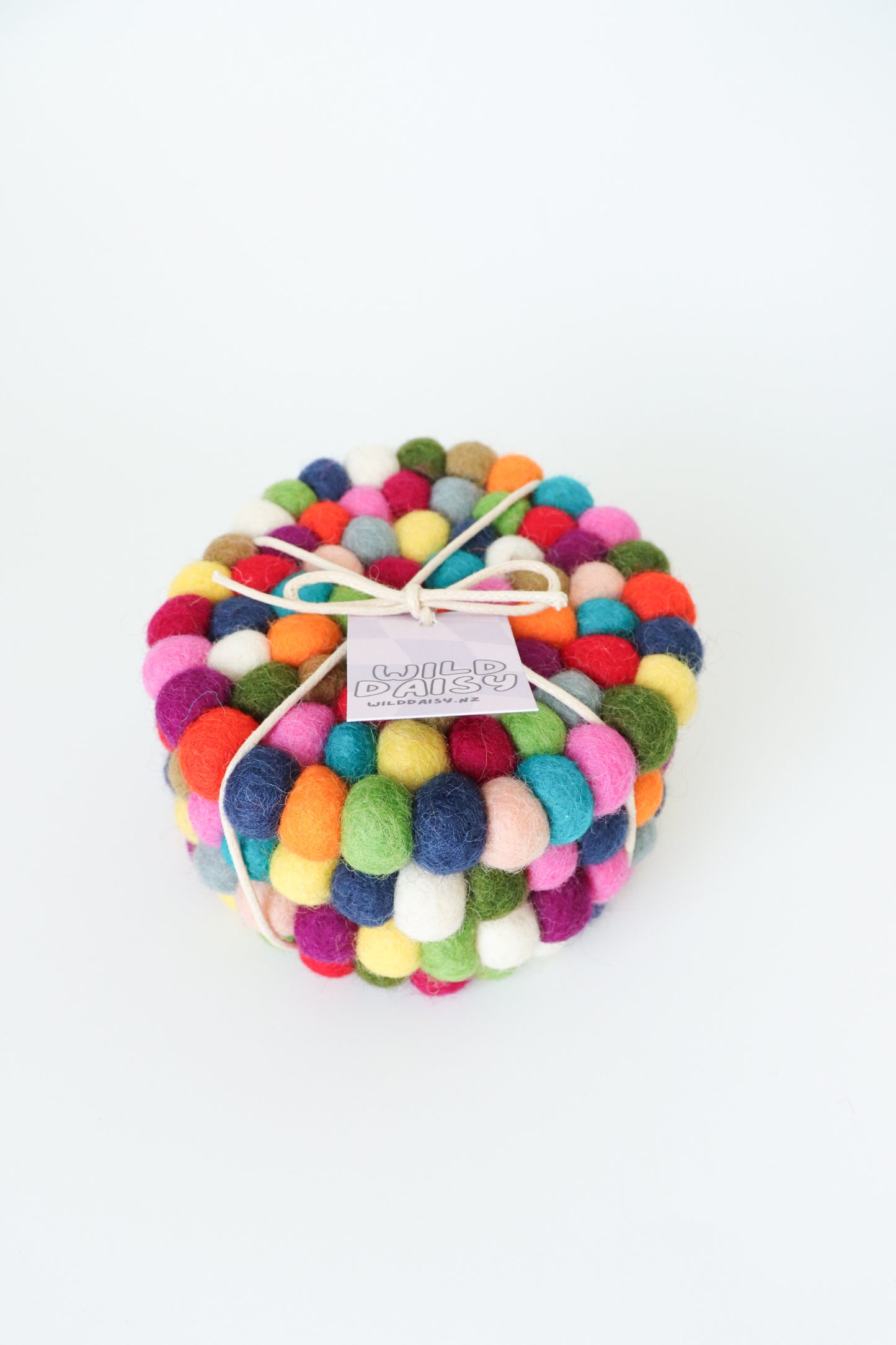 Felt Ball Coasters - Set of 4