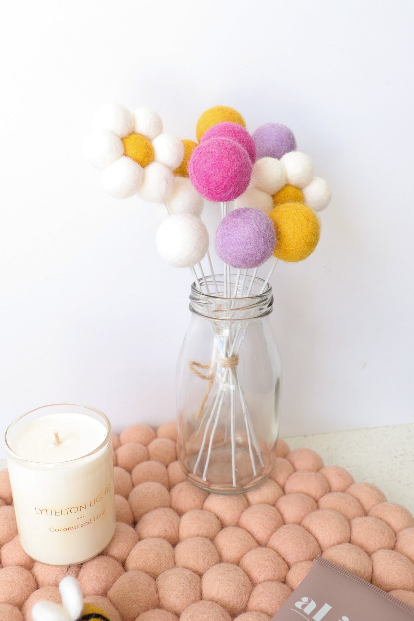 Spring Felt Ball Bouquet