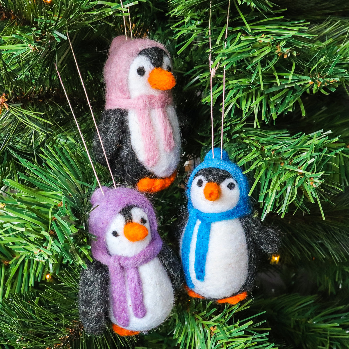 Felt Penguin Christmas Ornament