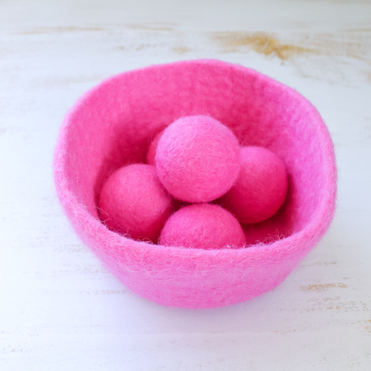 Felt Bowl with Sorting Balls