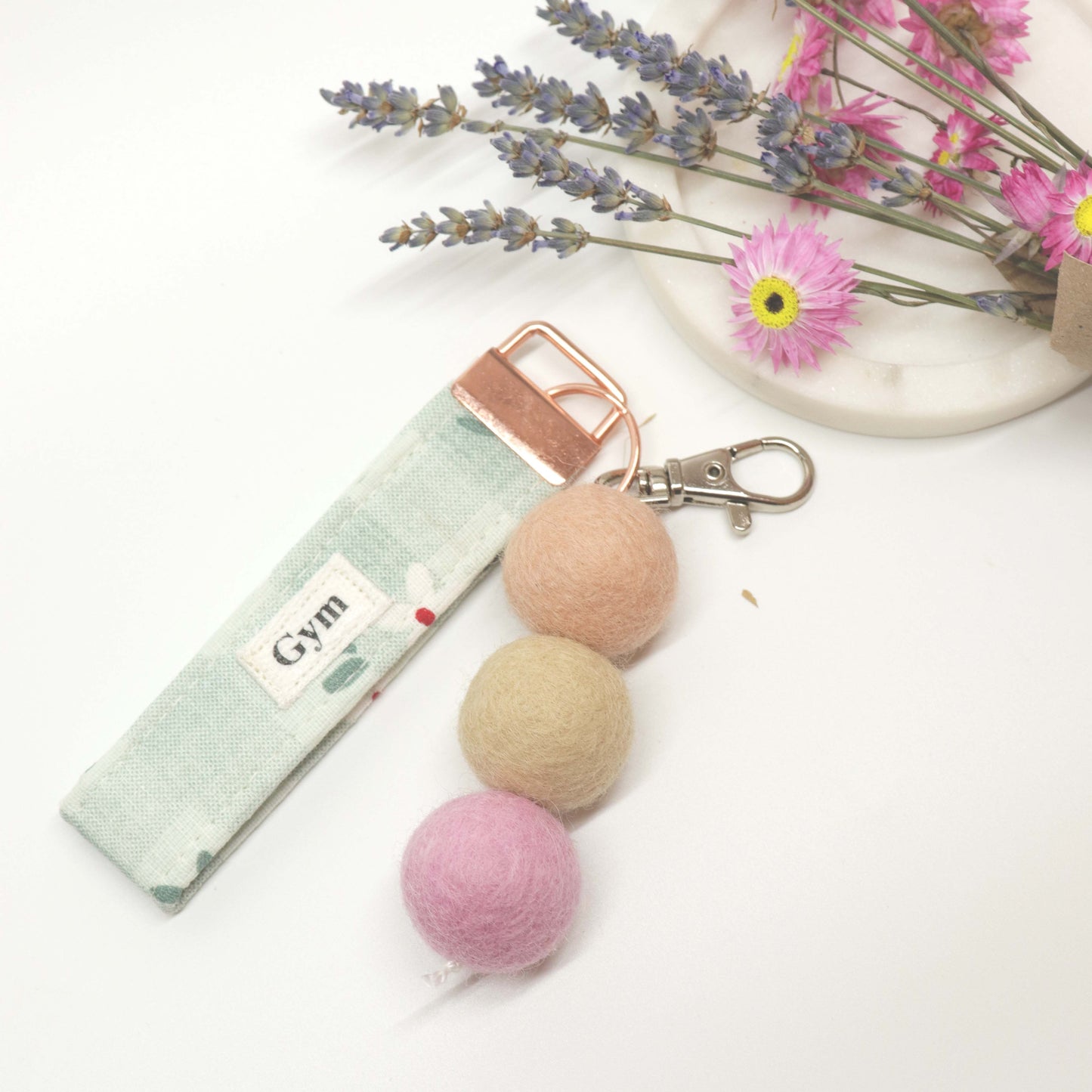 THREE BALL KEYRING