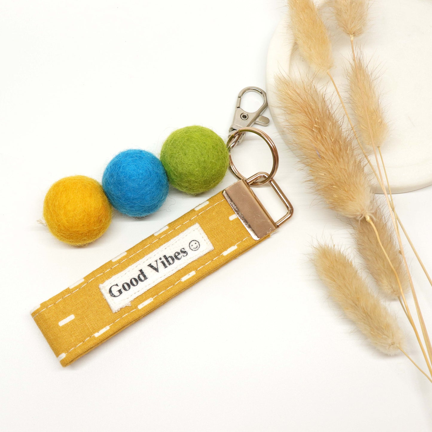 THREE BALL KEYRING