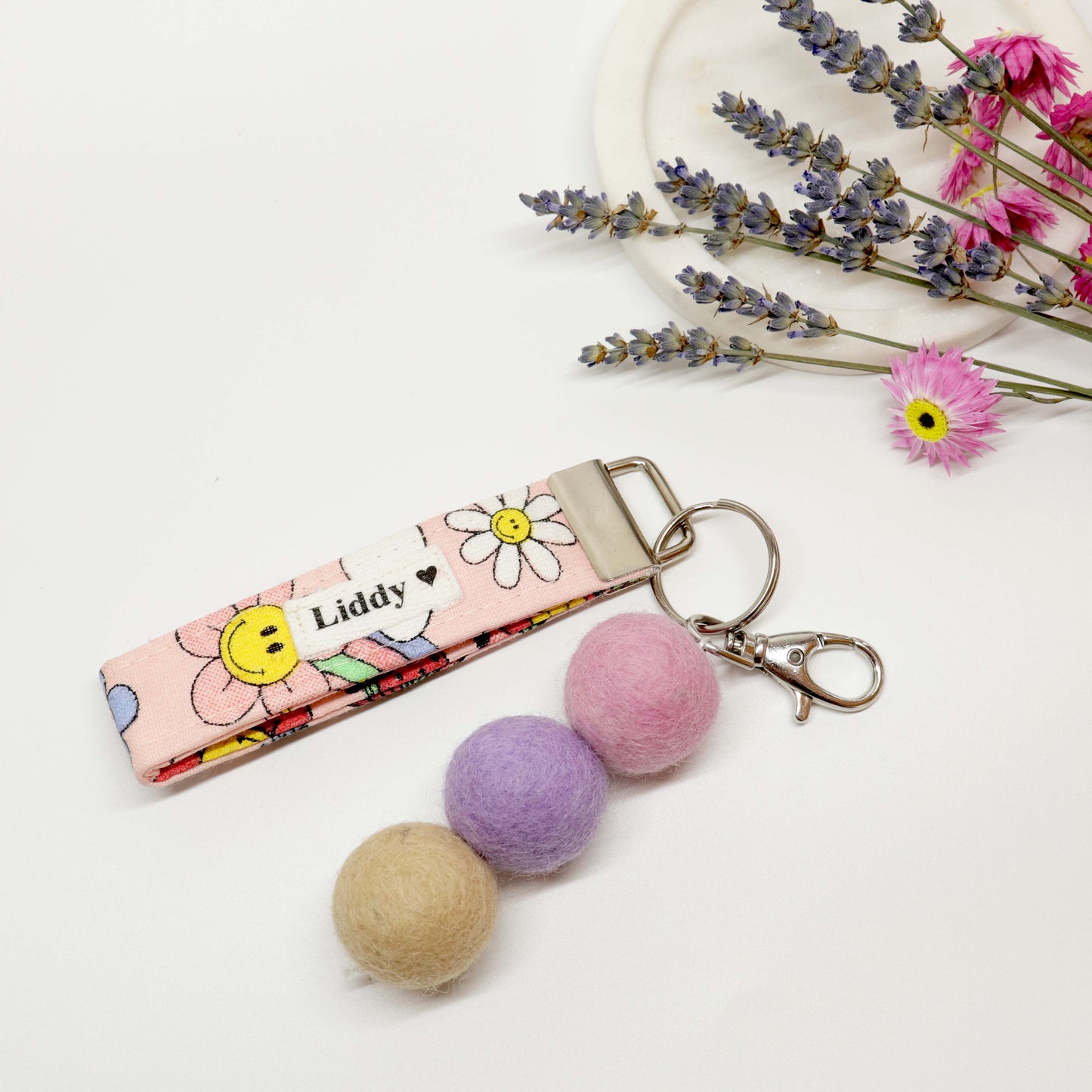 THREE BALL KEYRING