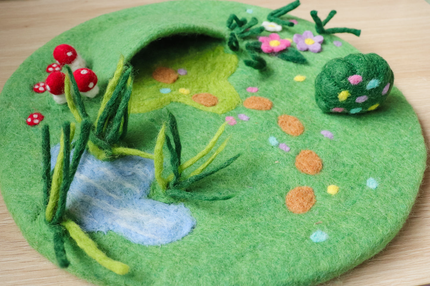 Felt Playscape Mat - Rabbit Wonderland