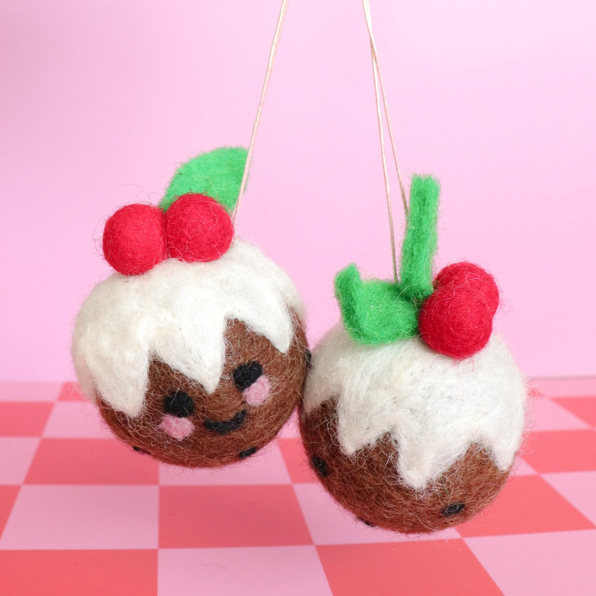 Felt Christmas Pudding Ornament
