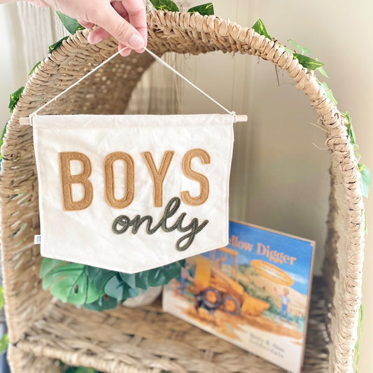 BOYS ONLY Banner