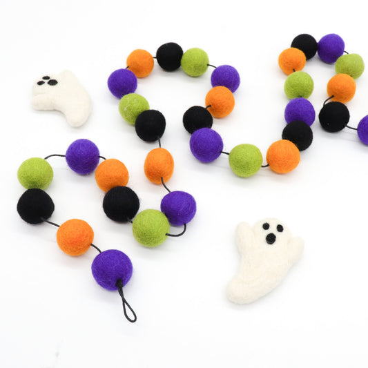 Frankenstein Felt Ball Garland