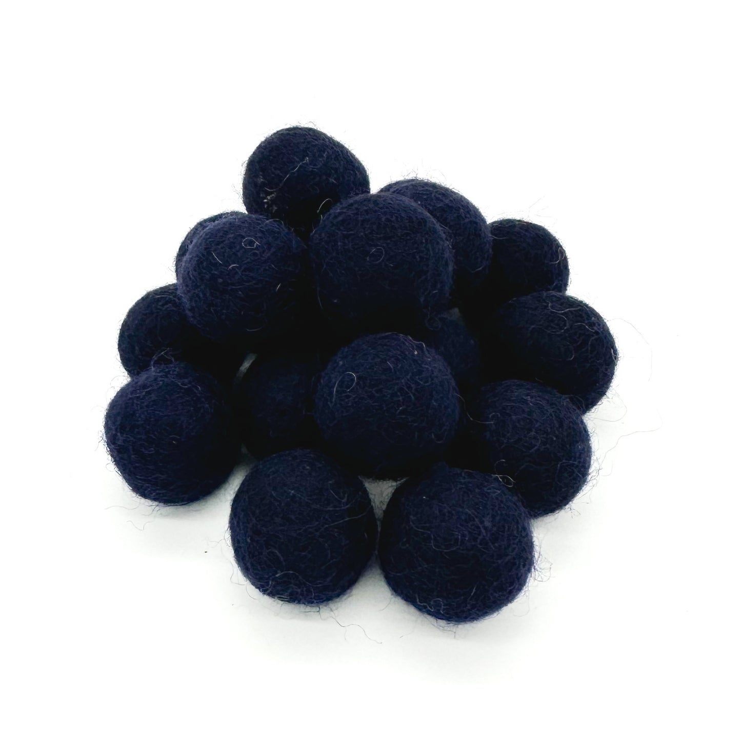 NAVY FELT BALL