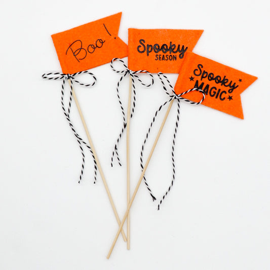 Mini Halloween Flags