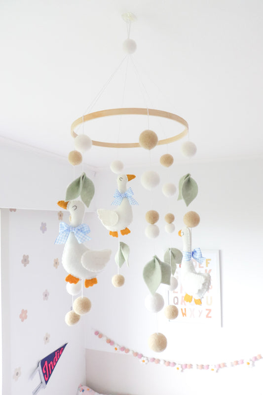 Felt Goose Baby Mobile
