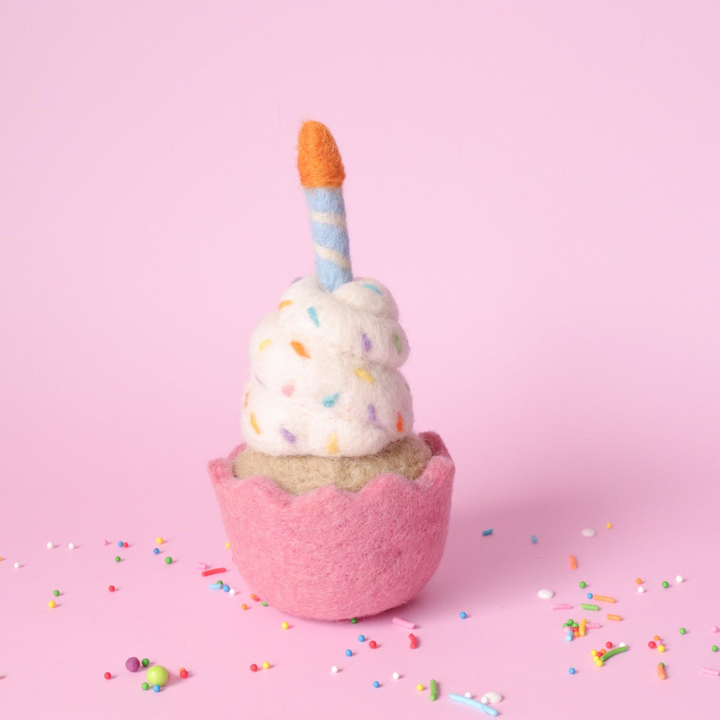 Felt Birthday Cupcake