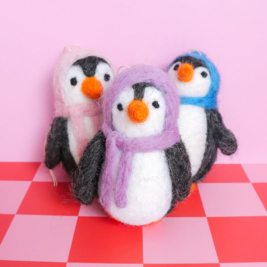 Felt Penguin Christmas Ornament