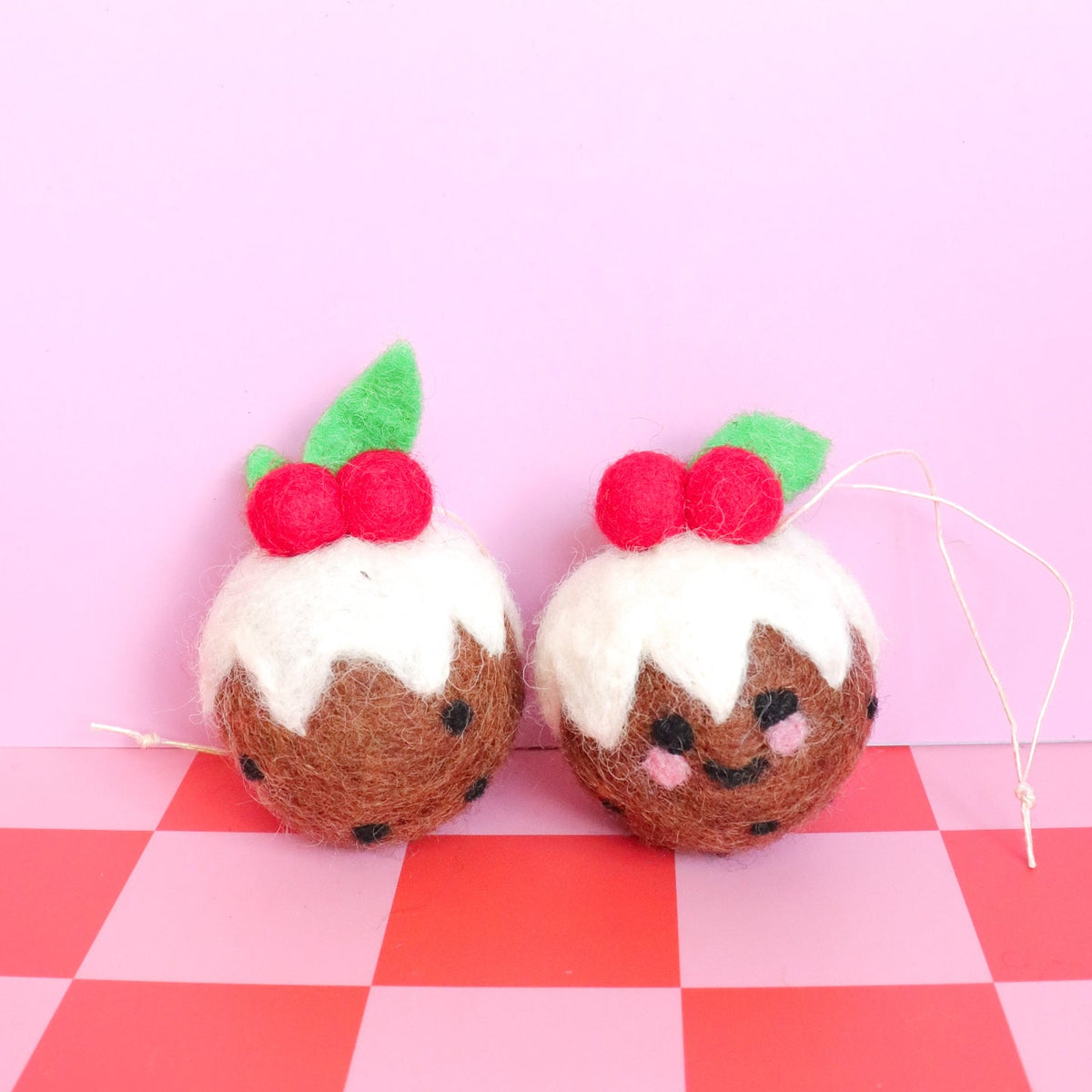 Felt Christmas Pudding Ornament