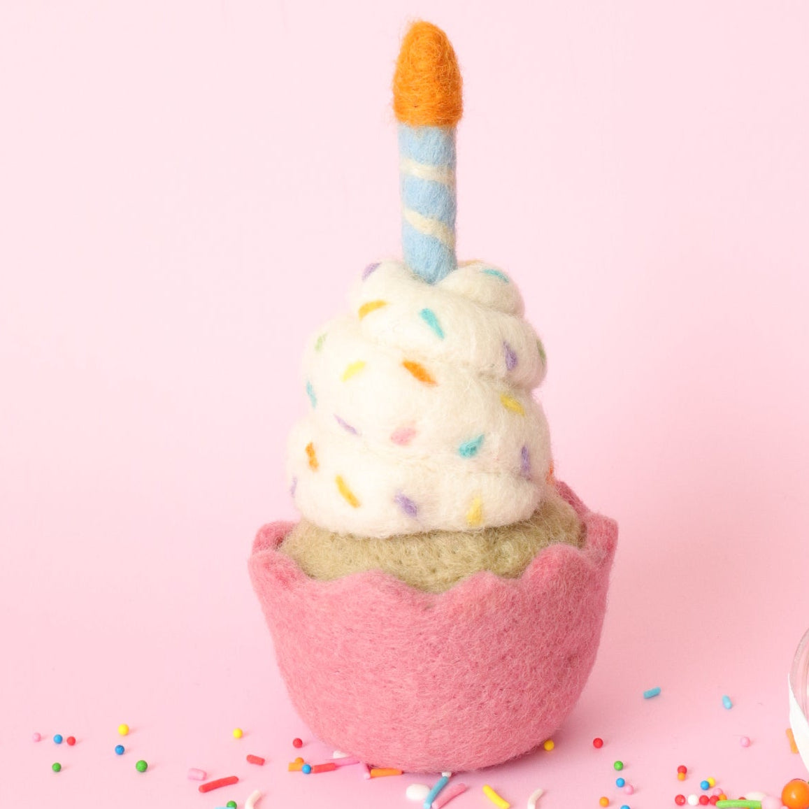 Felt Birthday Cupcake