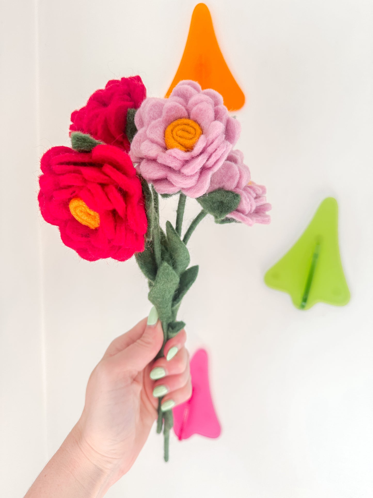 Felt Ranunculus Flowers