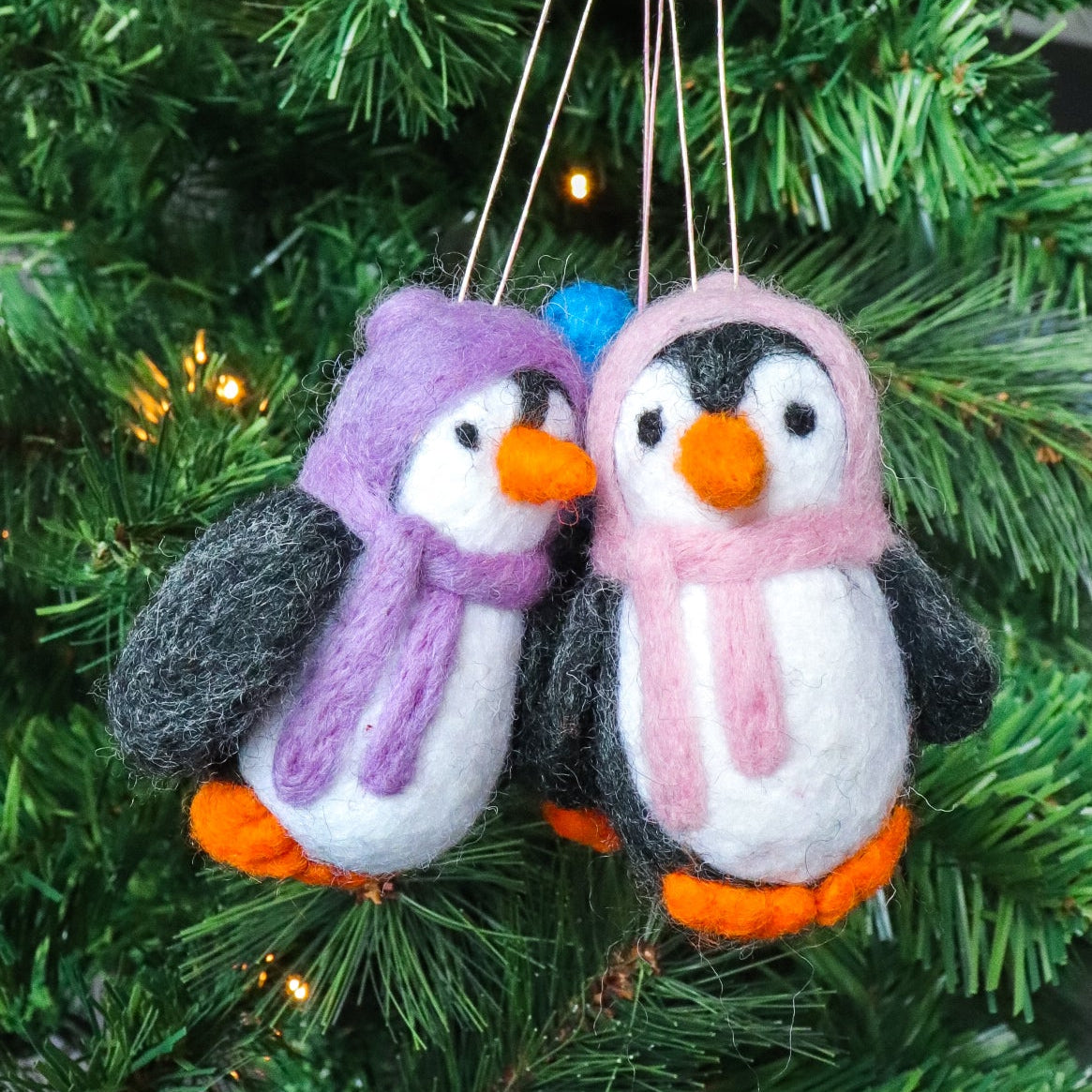 Felt Penguin Christmas Ornament