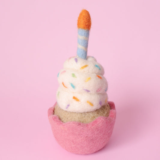 Felt Birthday Cupcake