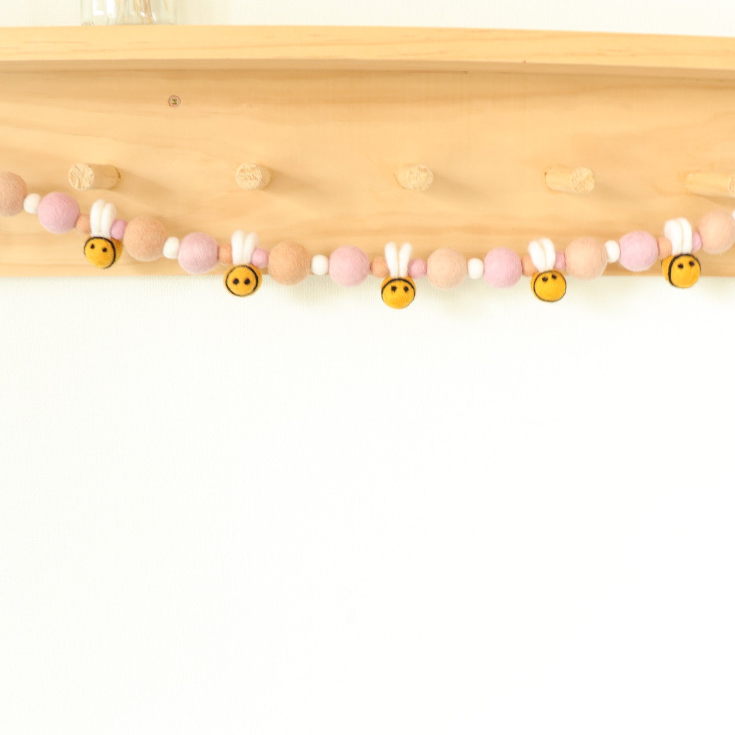 Blush Bumble Bee Garland